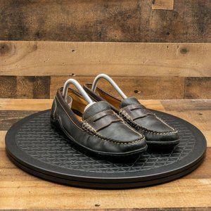 Martin Dingman Men's Casual Loafers Shoes Leather Walking Moc Toe Black Sz 8.5 M